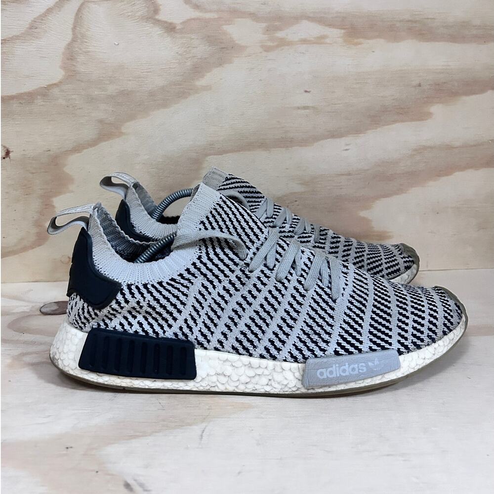 Adidas - NMD_R1 STLT Primeknit - Running Shoes - Gray - Men's - 13 - ART CQ2387